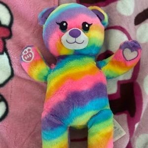 Rainbow bear build a bear